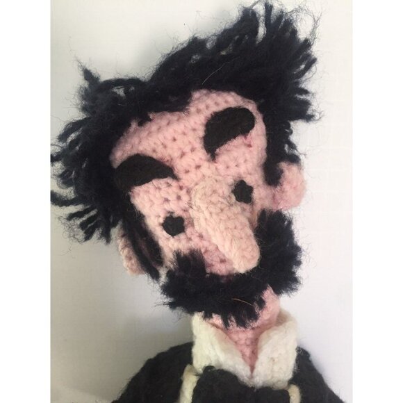 Vintage Groucho Marx Doll Crocheted Handmade Cigar And Formal Tails - Picture 3 of 10